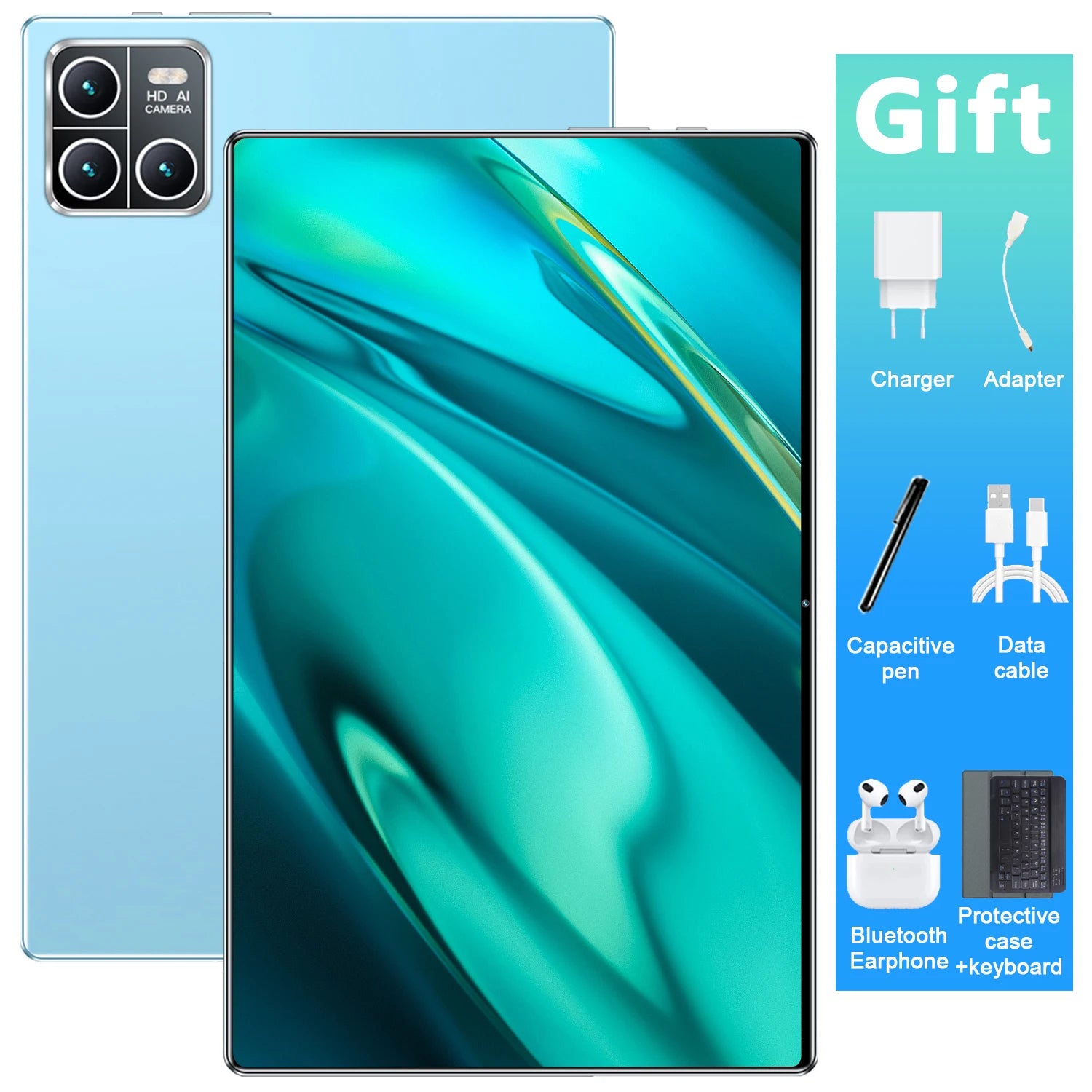 2026 10.36Inch Tablet Android 16GB RAM 1TB ROM 16MP 32MP Android 13.0 20000mAh 14 core 5G Dual SIM Bluetooth WiFi GPS Global Version
