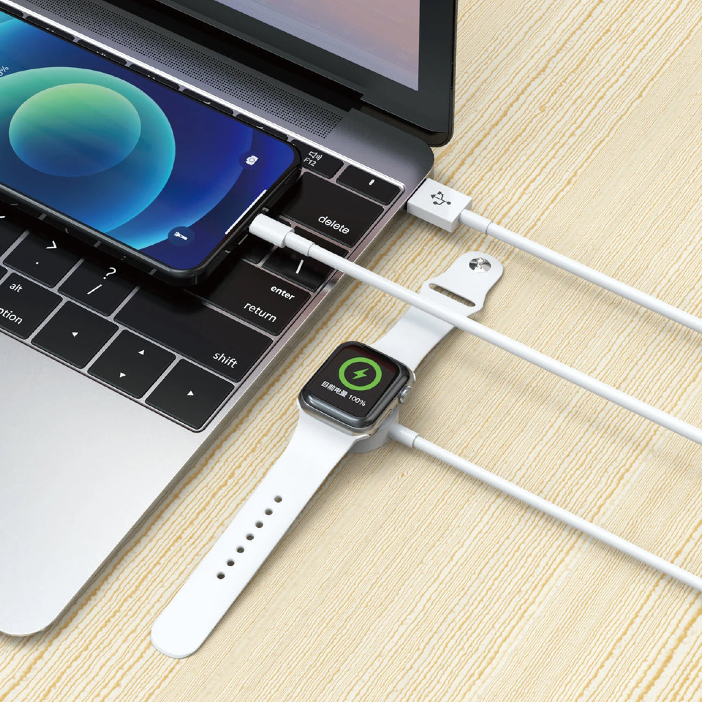 2 in 1 Magnetic Charger Apple Watch + Lightning Usb-A 10W