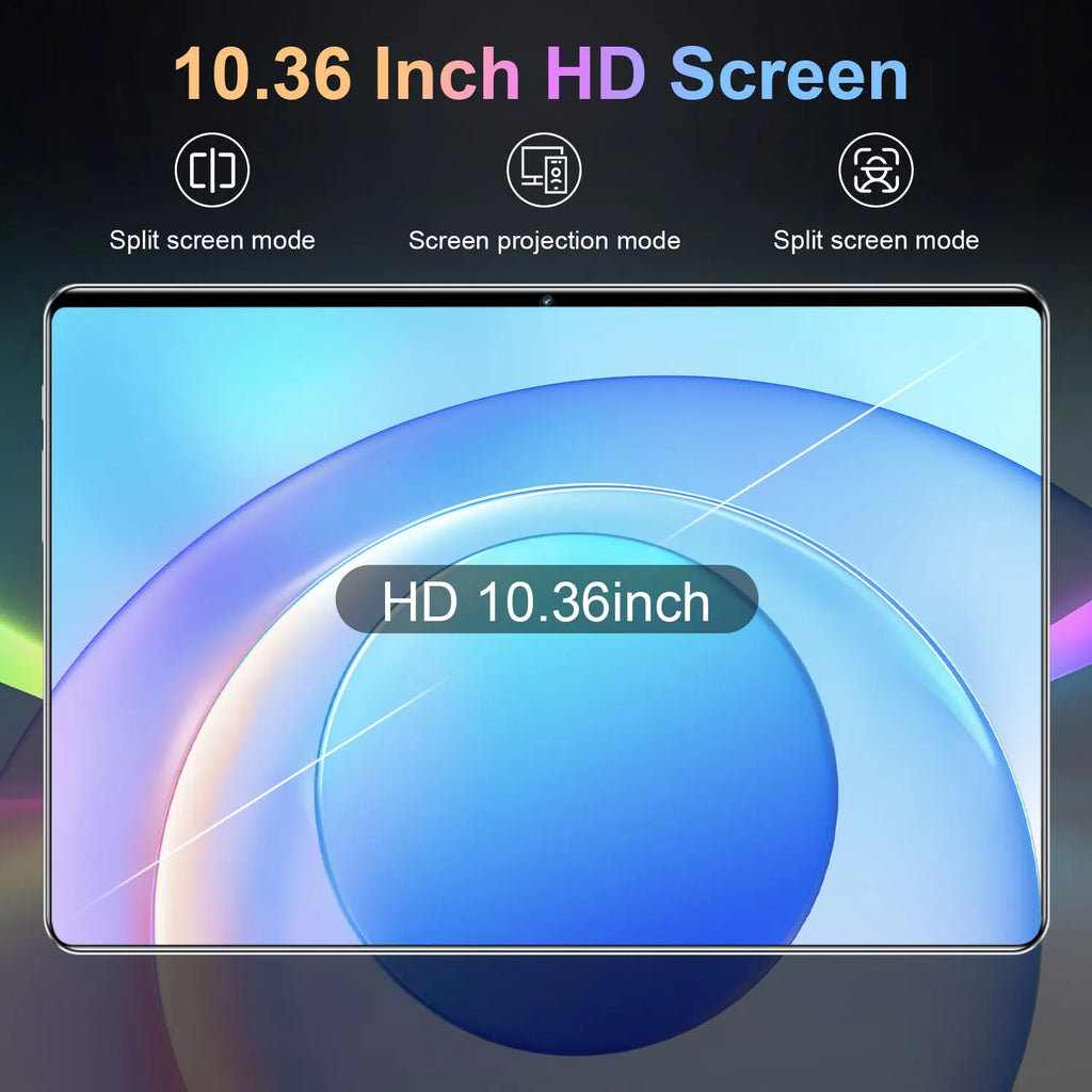 5G 2026 Global New 10.36 inch tablet Android 13 16GB 1TB 20000mAh 4K HD 5G WIFI Bluetooth WPS tablets