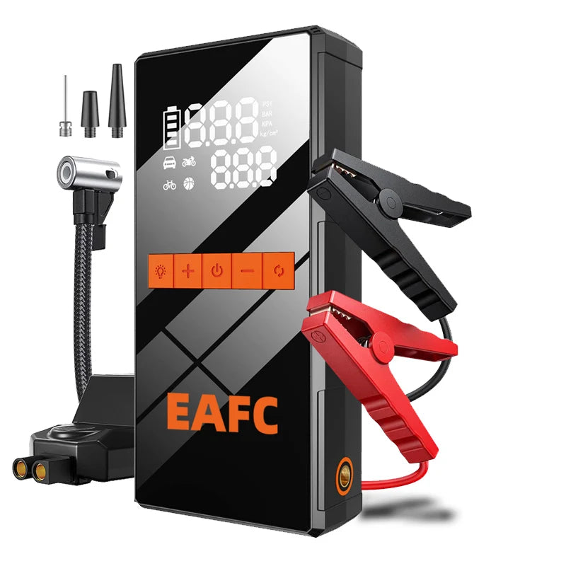 EAFC 150PSI Air Pump Car Battery Emergency Boosters 5000A Car Jump Starter Power Bank Portable Starting Device Car Starter
