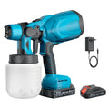 800ML Cordless Electric Spray Gun Portable Household Paint Sprayer Auto Furniture Steel Coating Airbrush For Makita 18V Battery