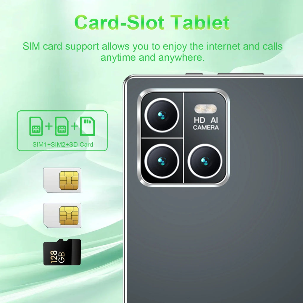 2026 10.36Inch Tablet Android 16GB RAM 1TB ROM 16MP 32MP Android 13.0 20000mAh 14 core 5G Dual SIM Bluetooth WiFi GPS Global Version