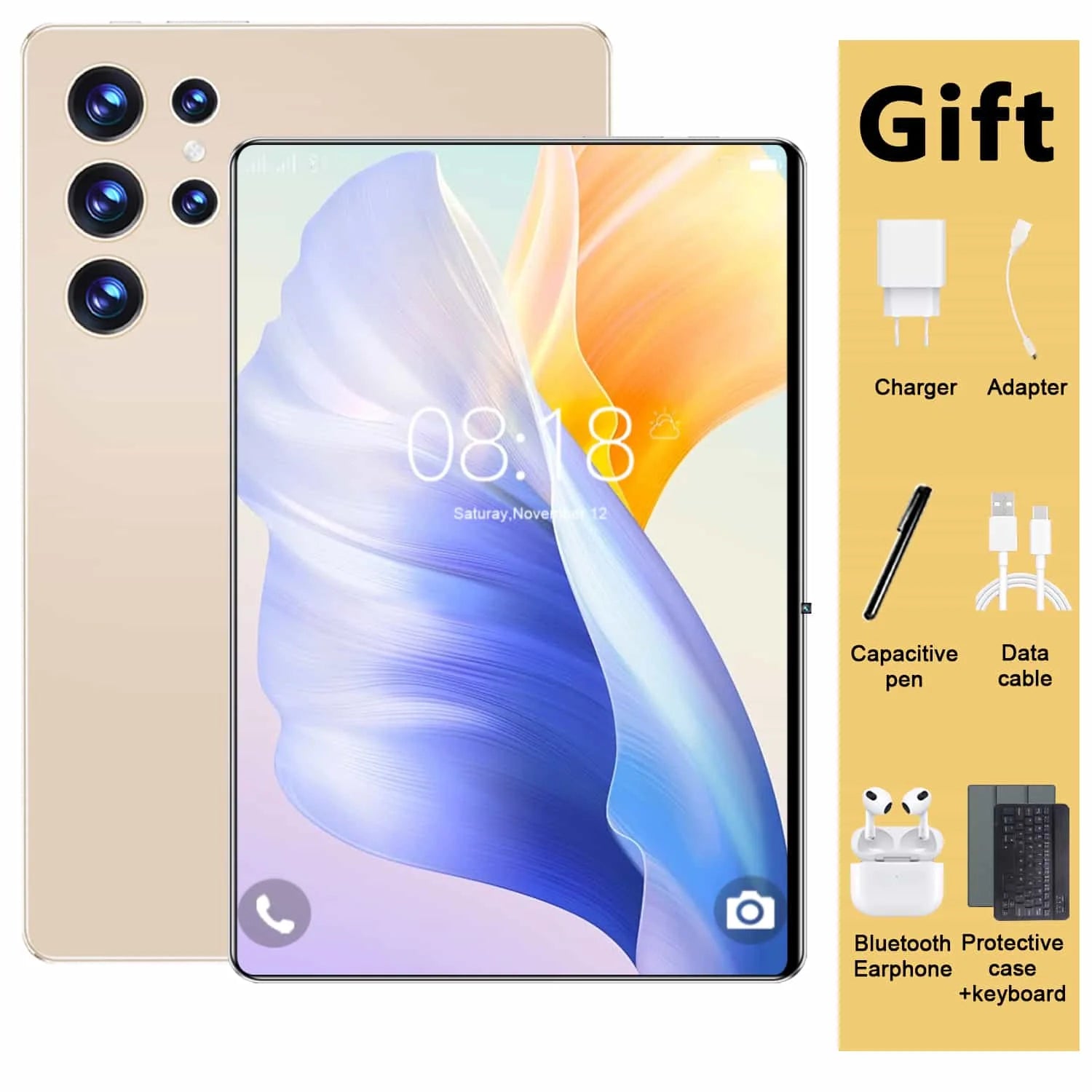 5G 2026 Global New 10.36 inch tablet Android 13 16GB 1TB 20000mAh 4K HD 5G WIFI Bluetooth WPS tablets