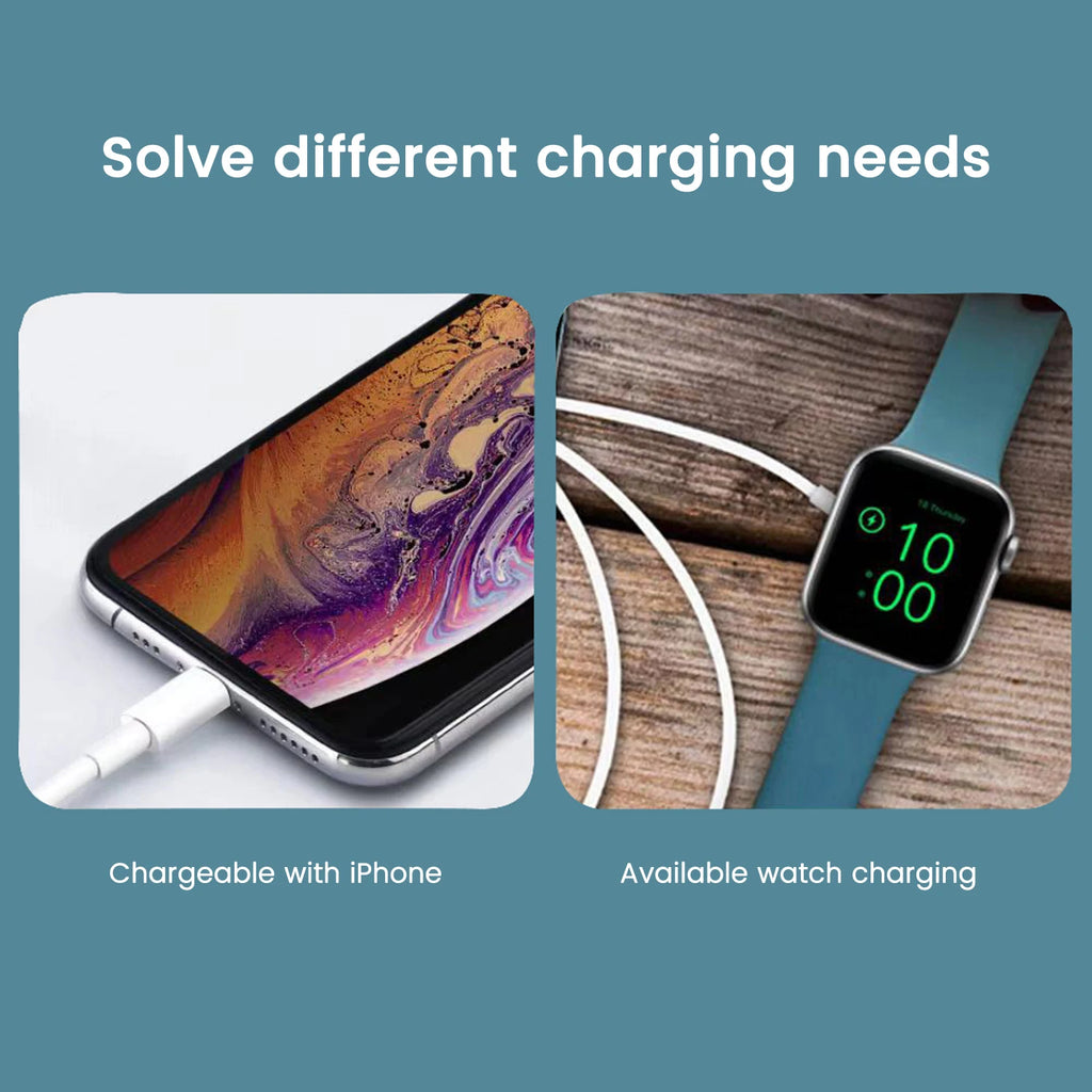 2 in 1 Magnetic Charger Apple Watch + Lightning Usb-A 10W