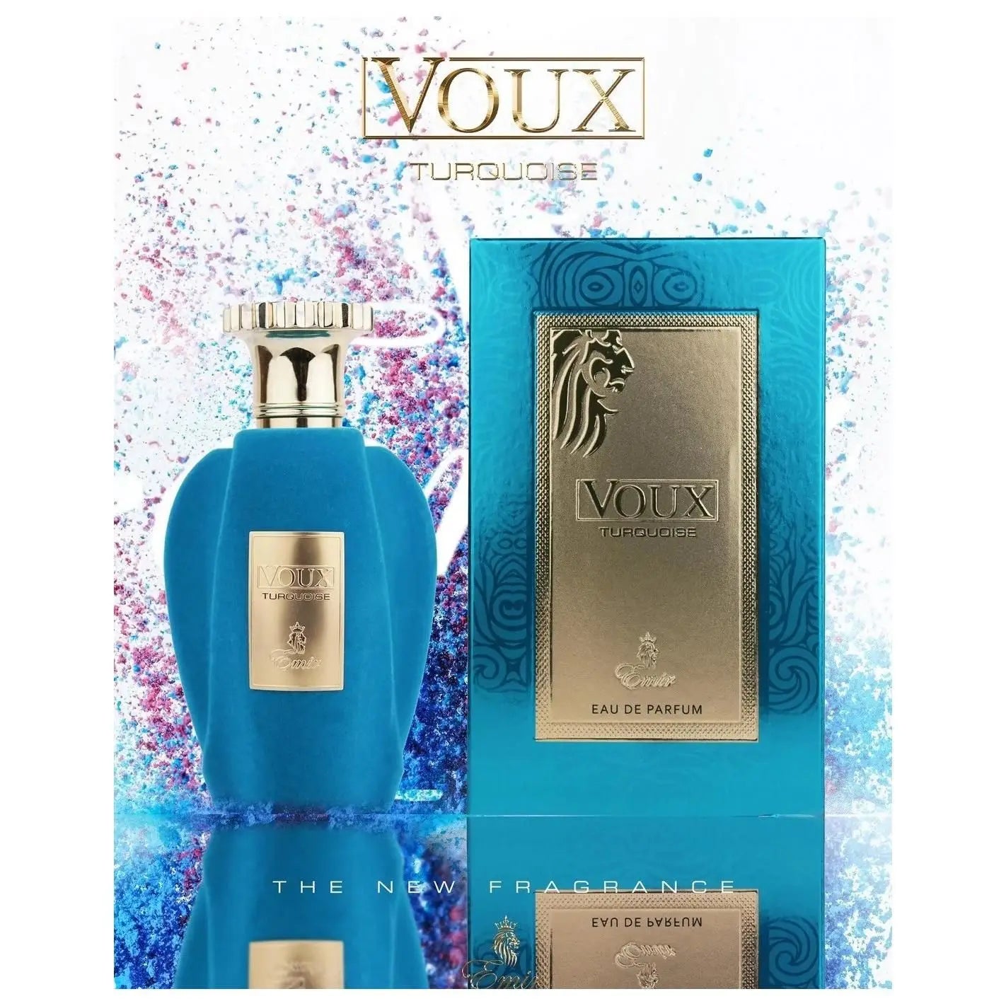 Paris corner voux turquoise 100ml – 100% original arabic perfume, unisex, fresh, citrus and woody, luxury and elegance