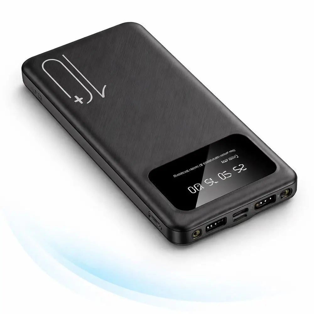 SPARK Portable Power Bank 10,000mAh with Fast Charging, 5V Output, Lightweight, Charges 2 Devices Simultaneously, Ideal for Travel and Comes with Type C and USB Ports.