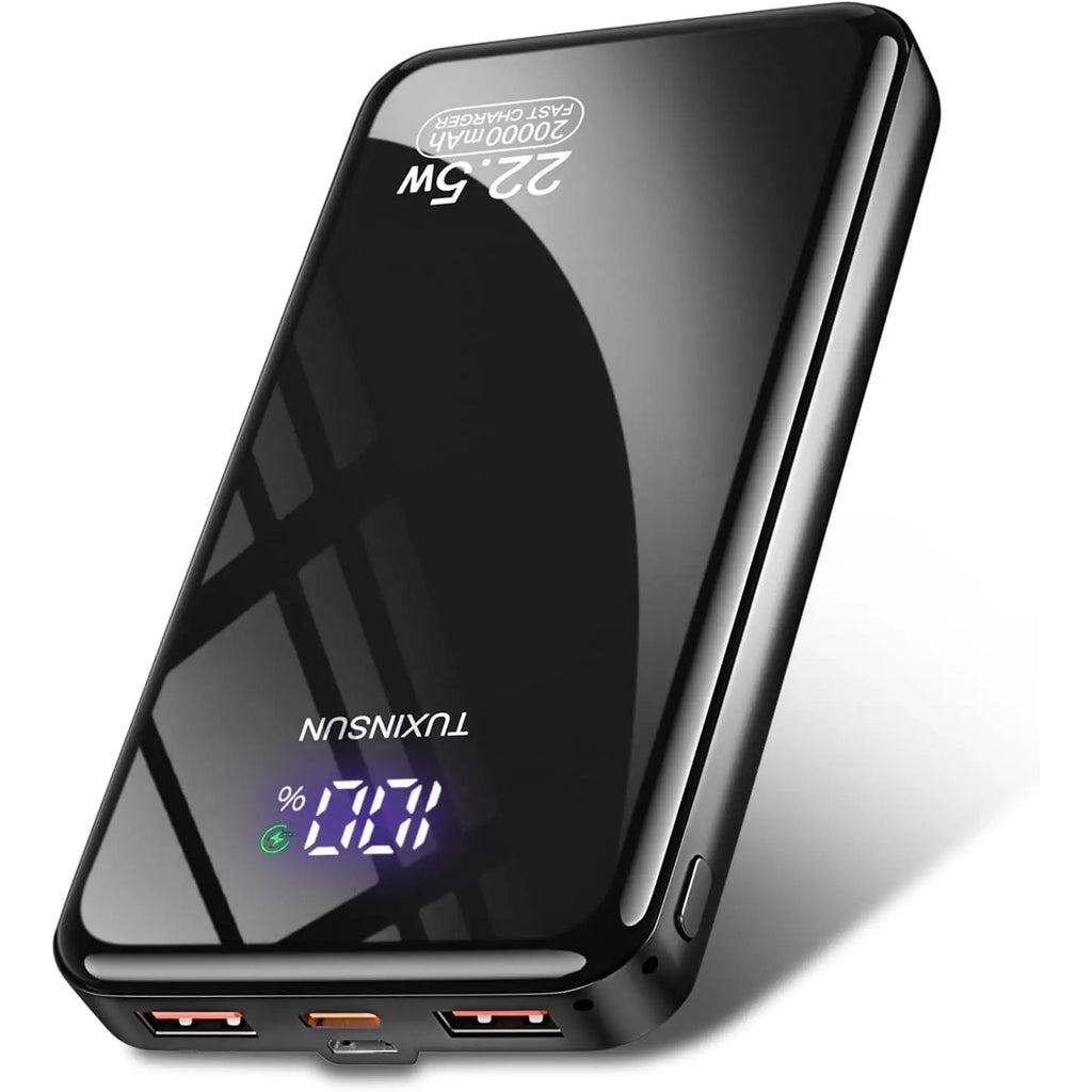 Power Bank 20000mAh, 22.5W PD20W Fast Charging Portable Battery with LED Screen, features 20000mAh capacity, Lithium-Ion technology, and overcharge protection, perfect for charging your mobile devices on the go.