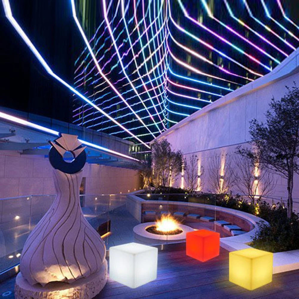 LED Luminous Night Light Remote Control Atmosphere Lamp Adjustable Coffee Shop Bar Garden Outdoor Lighting for Atmosphere Creati