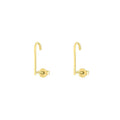 CRMYA Classic Piercing Ear gold-plated Cubic Zircon Hook Stud Earrings For Women Korean Fashion Jewelry Wholesale