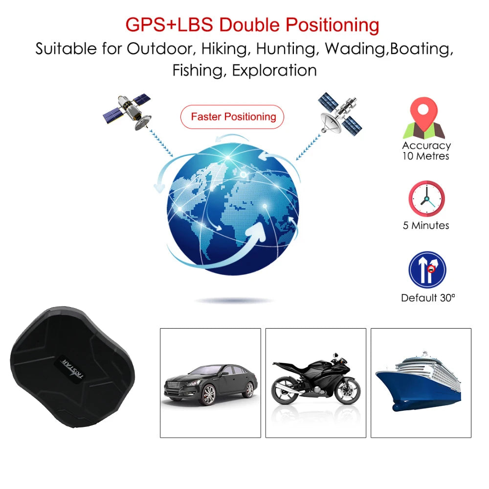 Car Tracker 4G GPS Tracker Car 10000mAh 4G TKSTAR TK905B GPS Locator Waterproof GPS Tracker Auto Magnet Free Web APP PK TK915