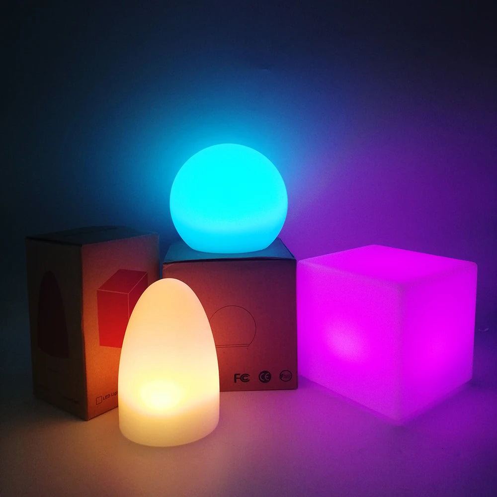 LED Luminous Night Light Remote Control Atmosphere Lamp Adjustable Coffee Shop Bar Garden Outdoor Lighting for Atmosphere Creati