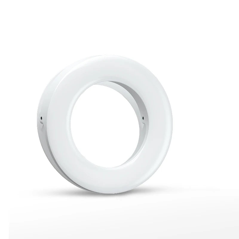 Upgrade 3200K-6500K LED Clip Ring Light 40 LED Lamp Selfie Fill Lights For iPhone Andriod Mobile Phone USB Charge Enhancing Lamp