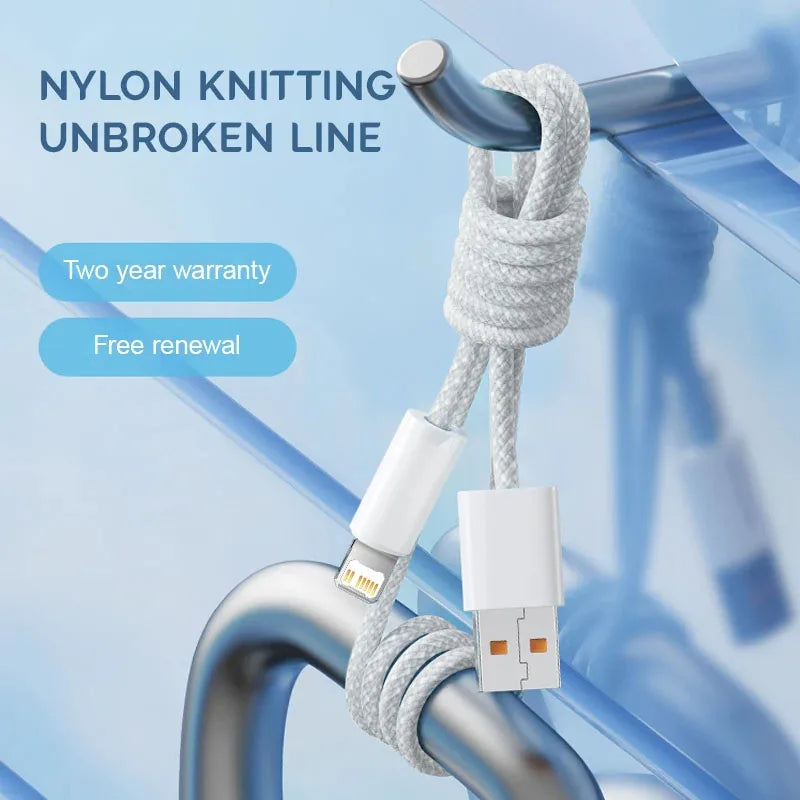 30W Fast Charging USB Cable For iPhone 14 13 12 11 Pro Max 8 7 6 Plus XS X XR Type C Data Line 2M Quick Charge Phone Accessories