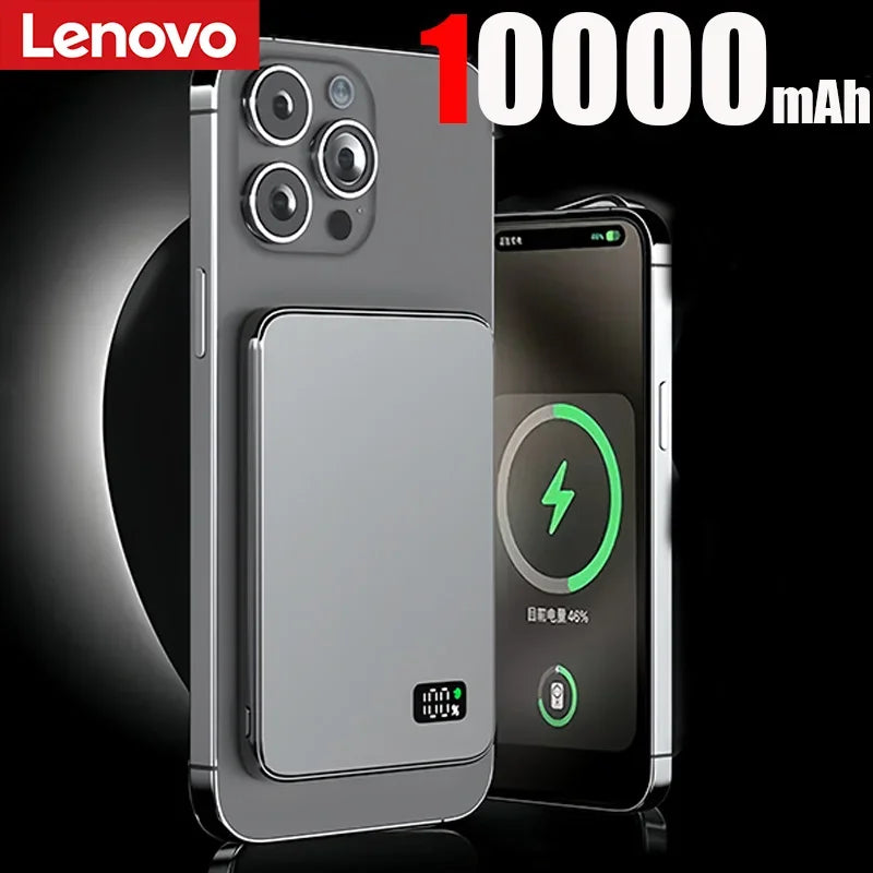 Lenovo Large Capacity Magnetic Power Bank  20W Wireless Fast Portable Charger for Magsafe Powerbank for iPhone Samsung 2026 New