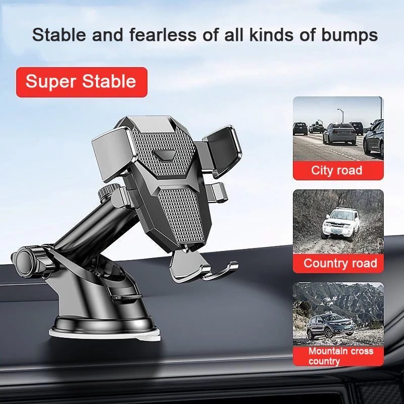 Car Sucker Phone Holder Mount Stand Portable Phone Stand Extension Arm Cell Phone Support For iPhone 14 13 Xiaomi Huawei Samsung