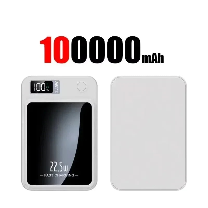 Lenovo Magnetic Wireless Power Bank 500000mAh PD22.5W Large Capacity Fast Charging External Battery For iPhone Huawei Samsung