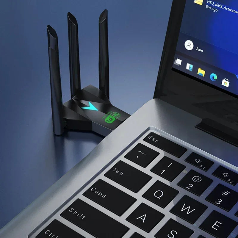 Original 4 Antennas 1200Mbps WiFi USB 3.0 Adapter 2.4G/5GHZ Dual Band WiFi Dongle Wireless Network Card 802.11AX For Win 10/11