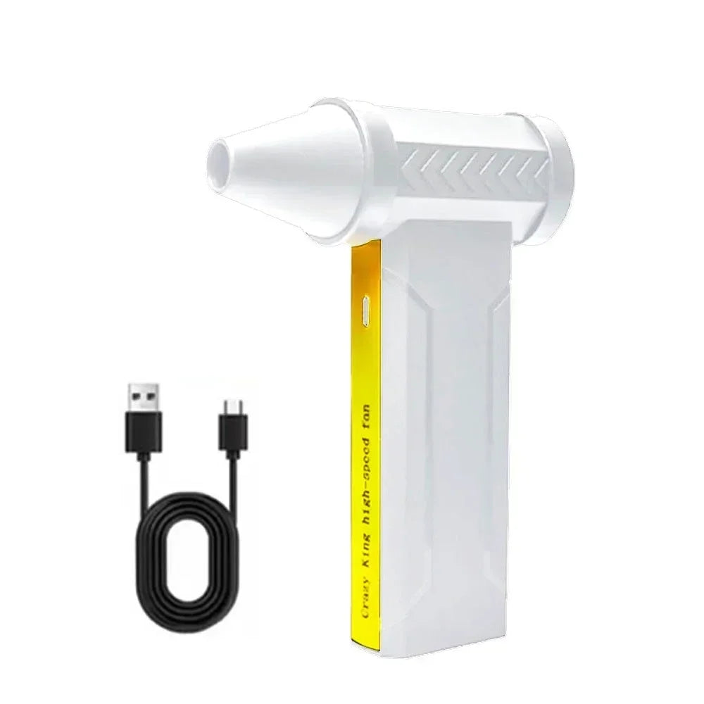 800,000RPM Air Blower Electric Turbo Violent Fan Brushless Motor High-Speed Turbo Fan USB Rechargeable Powerful Air Dust Blower