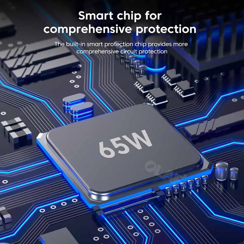 65W USB Charger 6 Ports Fast Charging PD Type C Charger Adpapter For iPhone Xiaomi Huawei Samsung QC 3.0 Fast Charge PD Charger