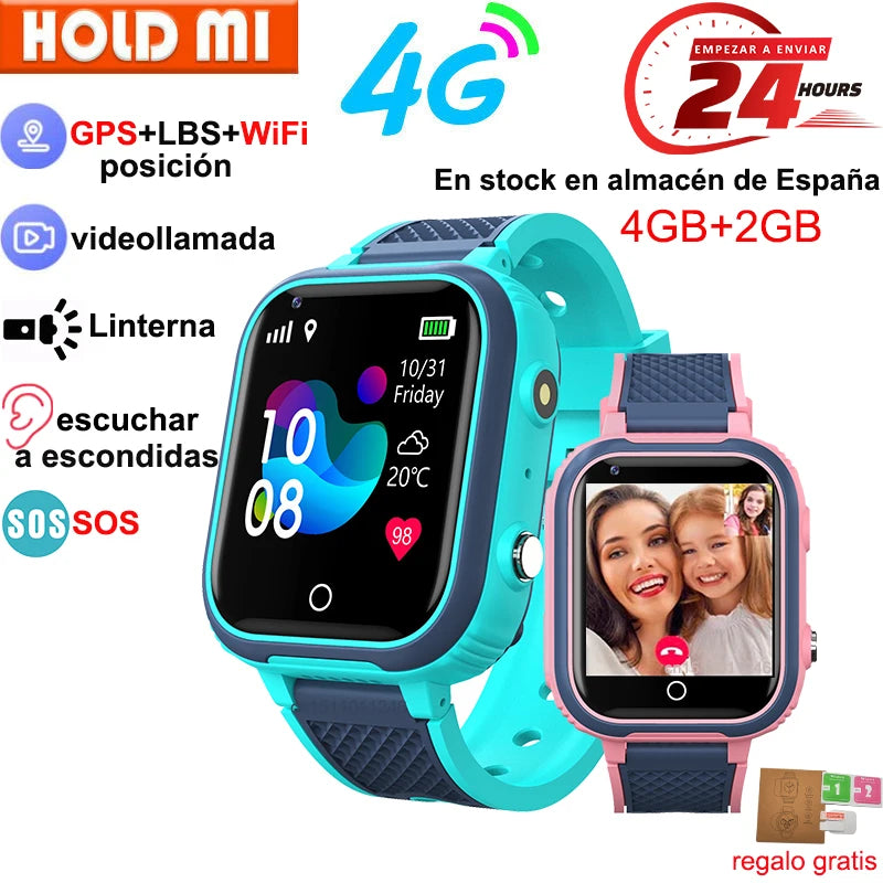 LT21 4G Smart Watch Kids GPS WIFI Video Call SOS IP67 Waterproof Child Smartwatch Camera Monitor Tracker Location Phone Watch