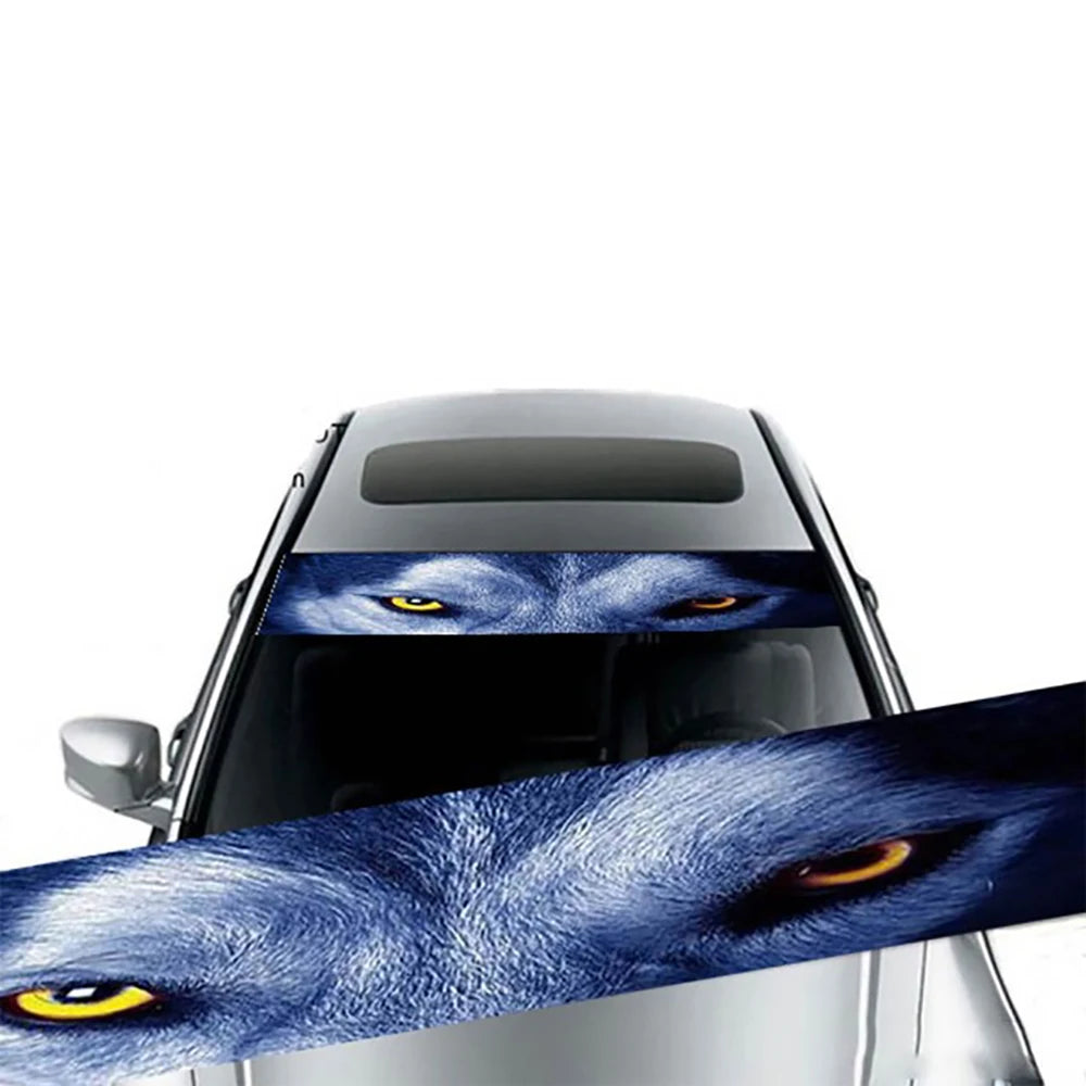 Car Sunshade Stickers Auto Front Windshield 3D Vinyl Film Rear Gear Sunshade Decorative Decals Stickers Cars Decorative Stickers