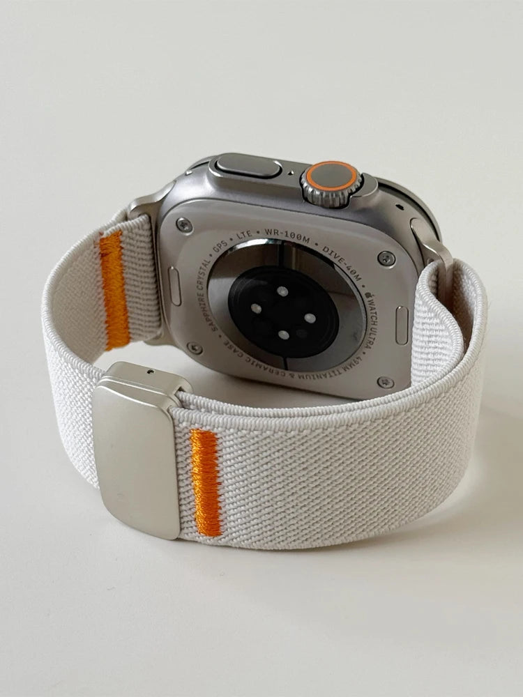 Magnetic Sport Strap For Apple Watch Band 49mm 45mm 46mm 44mm 42 41 40mm Nylon Correa Bracelet IWatch Ultra3 11 10 9 8 7 6 5 SE