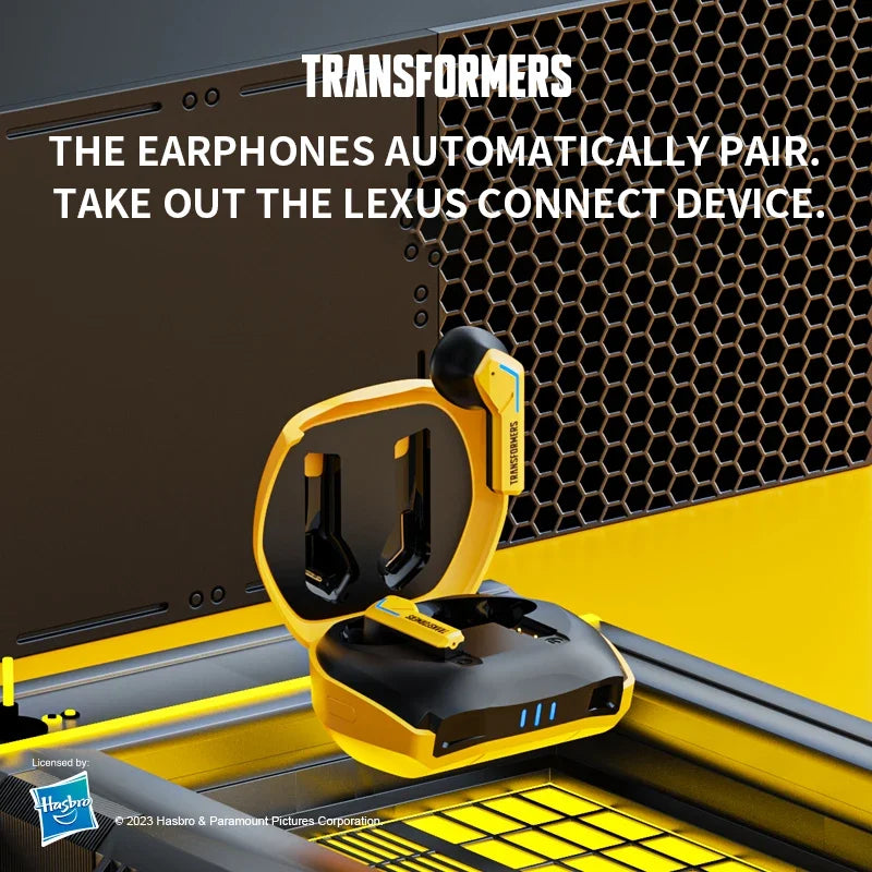 Transformers TF-T06 Bluetooth 5.3 Headset Dual Mode Noise Reduction Earphone for Video Game HIFI Earbuds Stable Connection