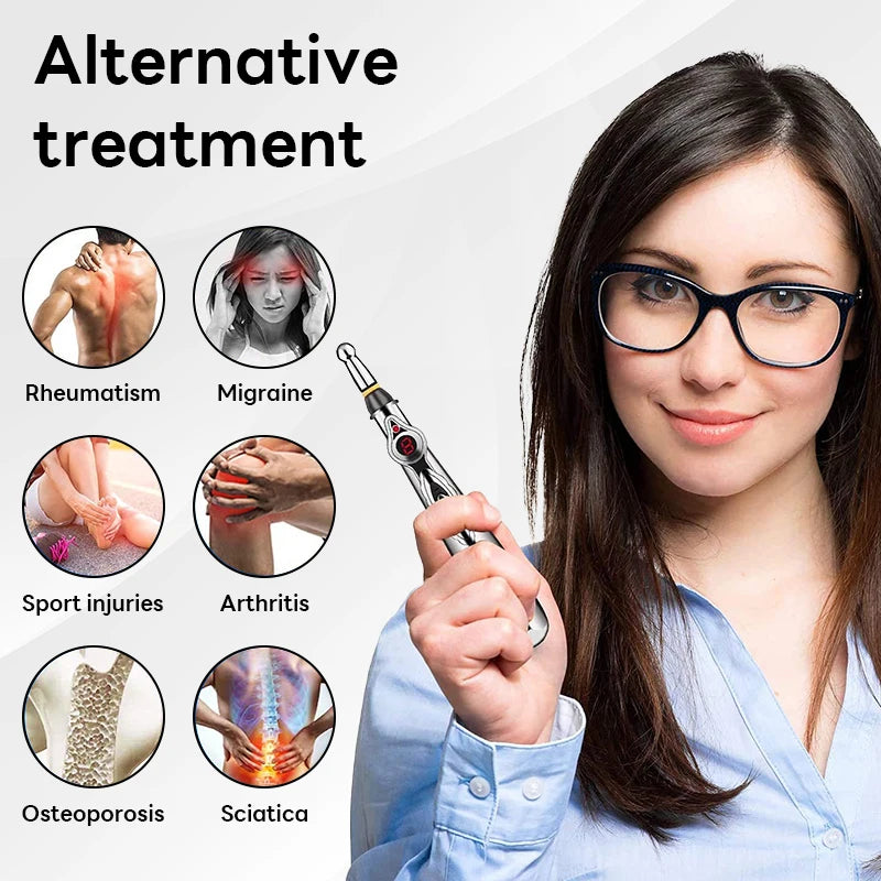 Electronic Acupuncture Pen EMS Muscle Stimulator Tens Point Massager Therapy Massage Pen Meridian Energy Pen Physical Therapy