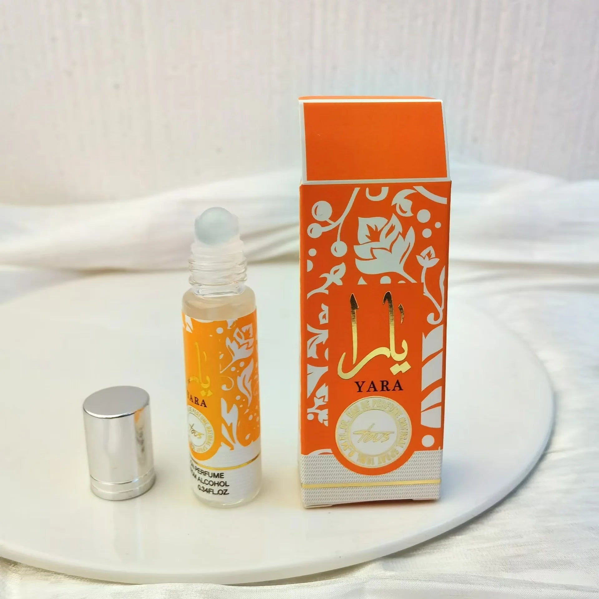 10ml YARA Roll-On Fragrance, Unisex Long Lasting Light Scent, Middle East Style Eau de Parfum Oil