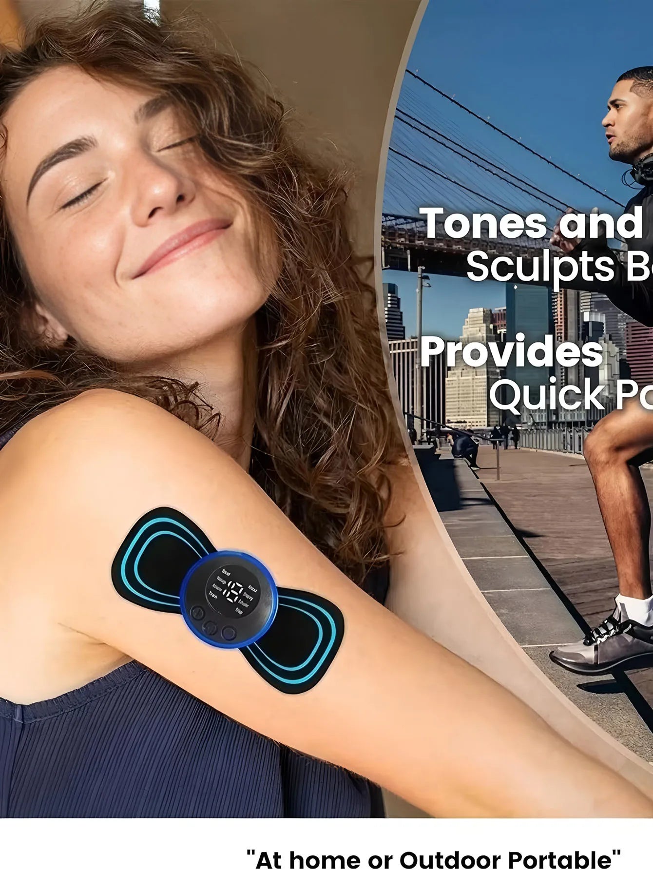 Intelligent Mini Electric Neck Massager Charging Portable Shoulder and Neck Neck Massage Patch with Multiple Adjustable Levels