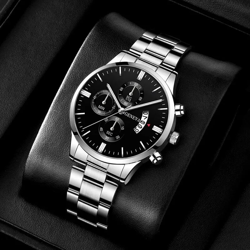 Fashion Men Watch Luxury Calendar Quartz Wrist Watch Business Watches Man Clock Male Bracelet Wristwatch
