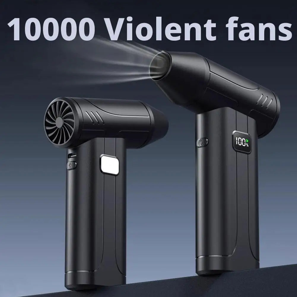 Fan Rechargeable Blower Portable Powerful Versatile Efficient Cleaning Solution Leaf Blower Wireless Powerful Air Fan