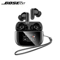 BOSECXT Ultra V11 Smart Touch Multi functional Large Screen TWS Wireless ANC Noise Cancelling Earbuds Enc Heavy Bass Earbuds