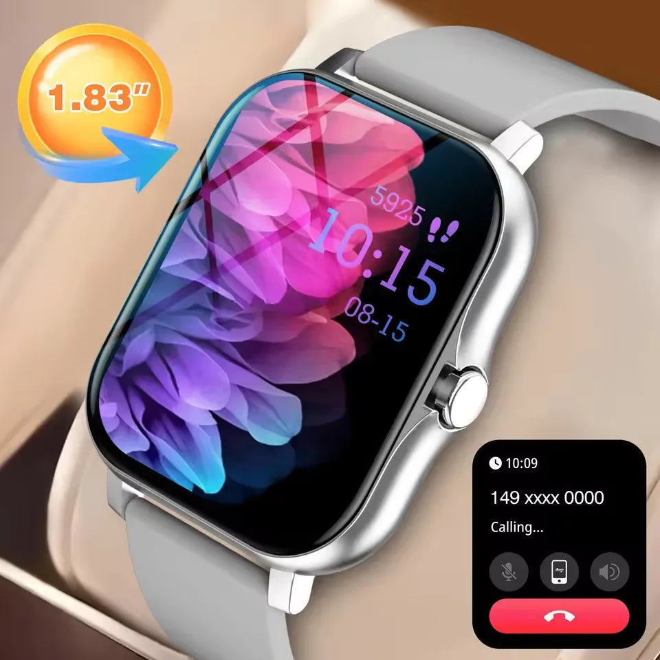 2026 Smart Watch 1.83"Screen Bluetooth Call Heart Rate Blood Oxygen Health Monitor Sports Smartwatch Women Men Holiday Gifts New