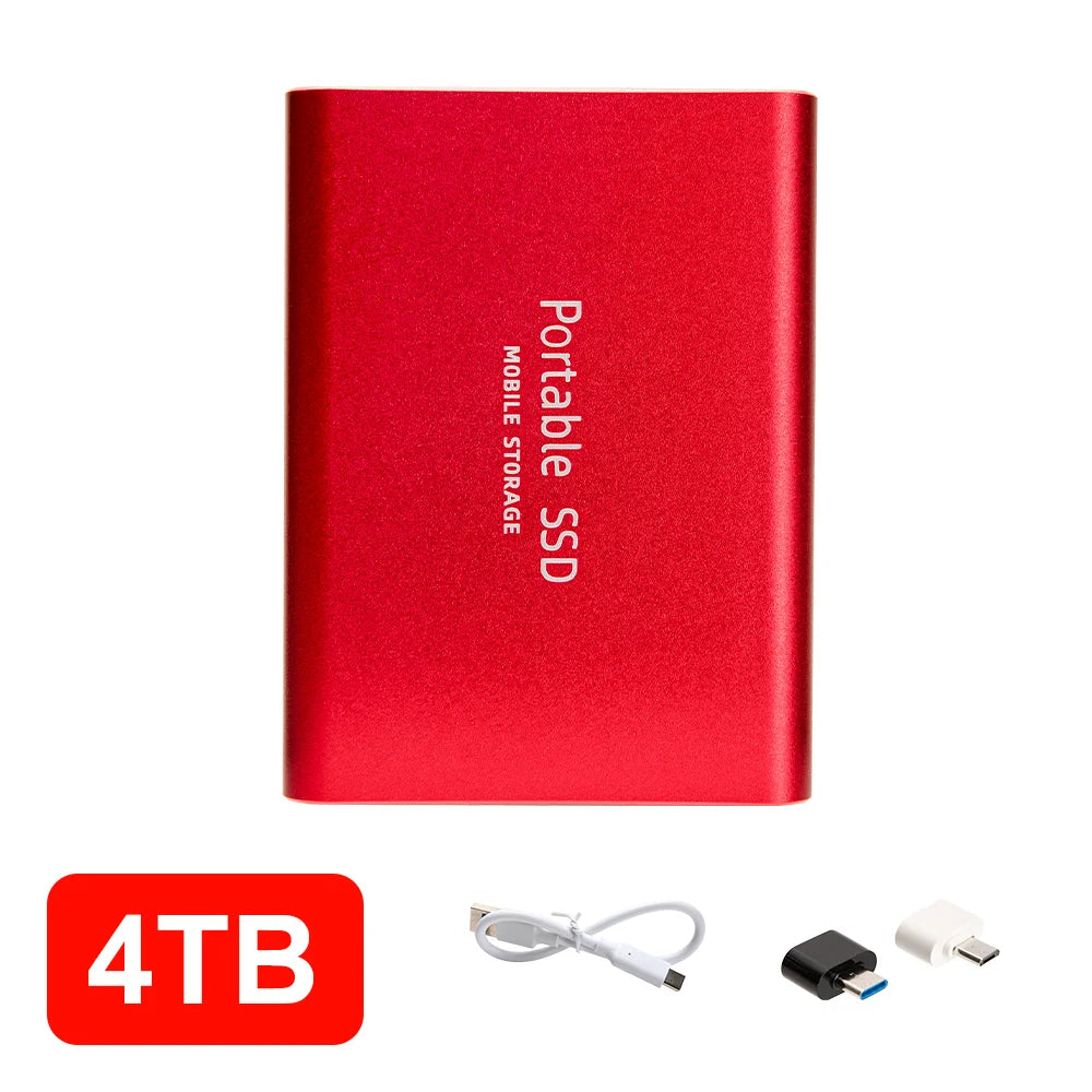 12TB External SSD Portable USB C Solid State Drive Ultra Thin Powerful Performance Game File Storage