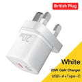 Essager 20W GaN PD USB C Charger for iPhone 14 13 12 11 Pro Max mini SE Phone QC3.0 PD 3.0 USB Type C Fast Charging for iPad Air