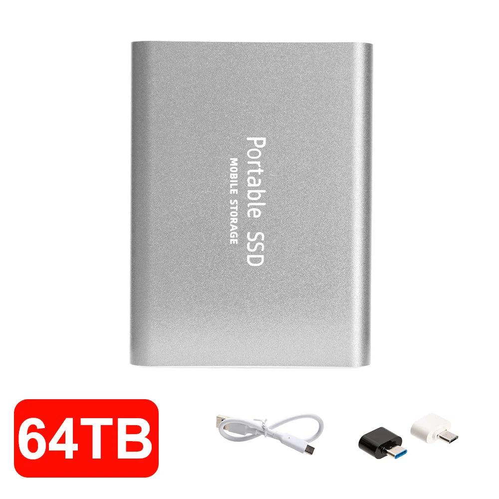 12TB External SSD Portable USB C Solid State Drive Ultra Thin Powerful Performance Game File Storage