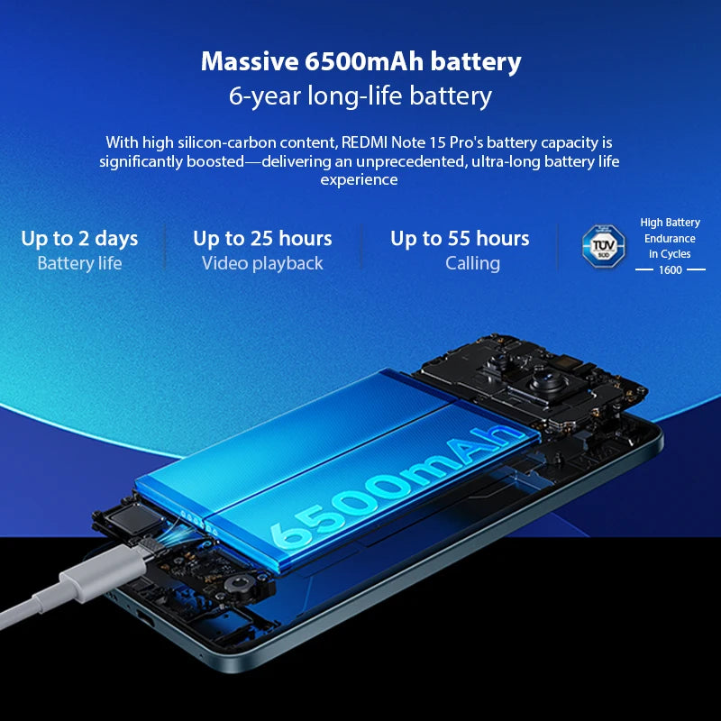 【World Premiere】Global Version Xiaomi Redmi Note 15 Pro MTK Helio G200-Ultra 6.77"AMOLED display 200MP ultimate-clarity camera
