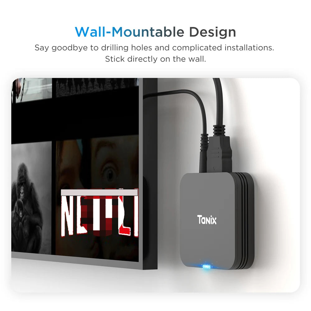 Tanix TX1 Smart Android 10 TV Box 2.4G WIFI 4K HDR USB2.0 8GB 16GB Allwinner H313 Quad Core Global Set Top Box
