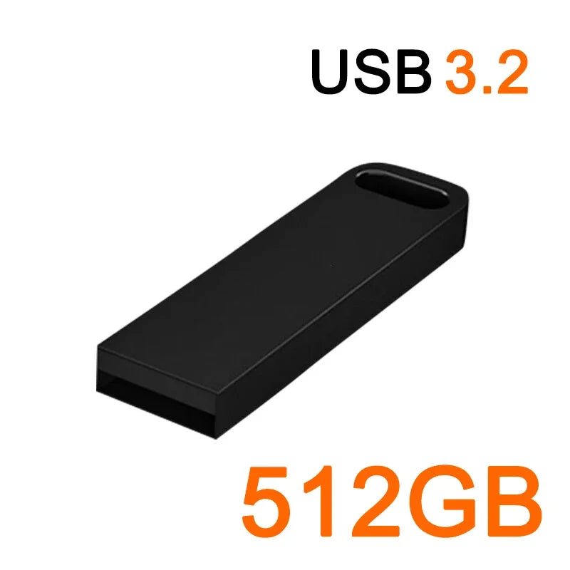 2TB USB 3.2 Flash Drive High Speed Metal U Disk TypeC Memory Stick Waterproof SSD Storage PC Phone Data Transfer Portable 2026