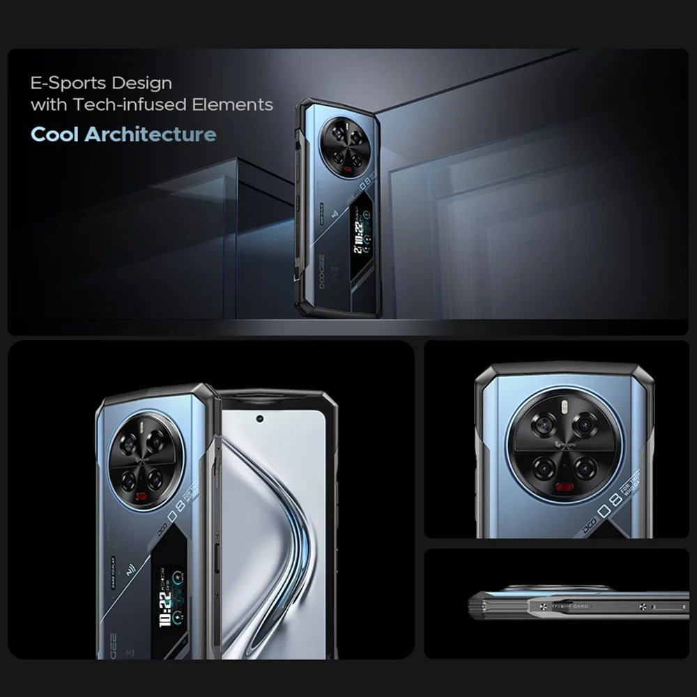 【Brand+】World Premiere DOOGEE V40 Pro 5G Rugged Phone 6.78" 16GB+512GB  Dimensity 7300 200MP AI Camera 8680mAh Android 14