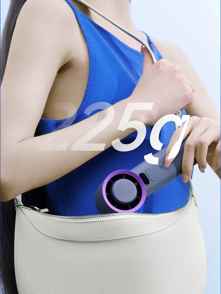 Mi Portable Handheld Turbo Fan 100 Wind Speeds Adjustable Mini Personal Fan Battery Operated Electric Eyelash Fan