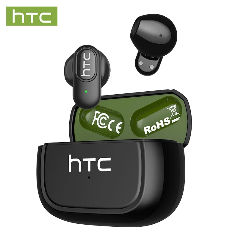 Ai Translation Bluetooth Headphones HTC Wireless Earphones Comfortable Earbuds Clear Sound Quality Earpiece Noise Cancelling Mic