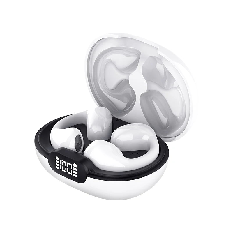 Soleeanre Portable Wireless Headphone Sports Earphone Earbud Ear Clip Design Calling HiFi Sound With Microphone
