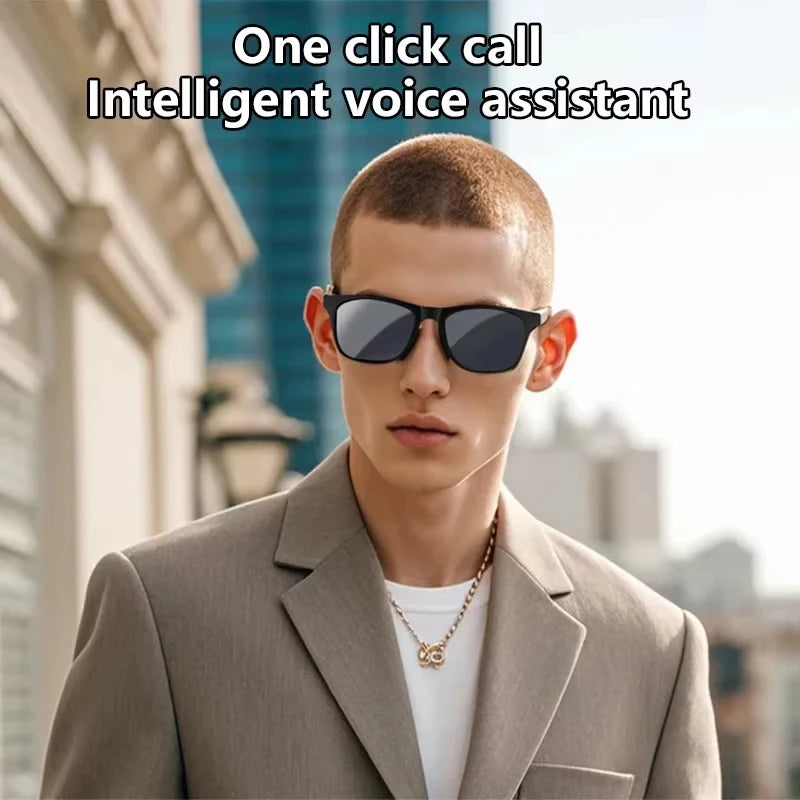 Lenovo Smart AI 8K Camera Sunglasses Multifunctional Bluetooth Call Music Player Translate Voice Assistant Photochromic Glasses