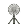 XIAOTREE Portable Handheld Rechargeable Fan LED Digital Display 180°Adjustable Rechargeable Fan 4 Speed Wind Camping Tripod Fan