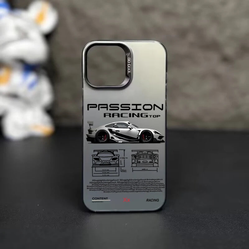 Modern Racing Style Sports Lines Phone Case  for Iphone 17 16 Pro Max 15 14 13 12 11 XS X XR 7 8 Plus 17Air 16E Hard Shell Cover