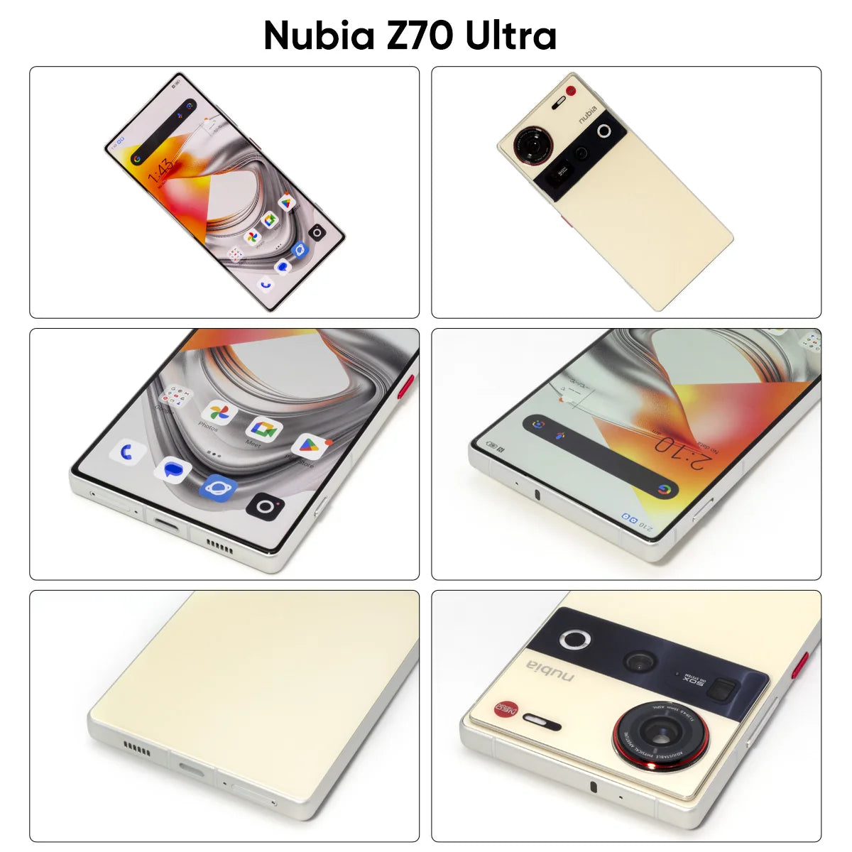 Nubia Z70 Ultra Smartphone 5G 6.85'' 144Hz Full Display Camera 6150mAh Battery IP68 Waterproof NFC Global Version 100% New