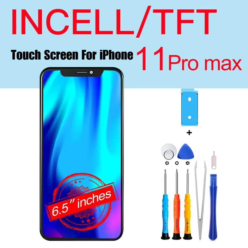 PINZHENG High Quality Screen AMOLED INCELL LCD OLED OEM For iPhone 11 12 13 Mini Pro Max XS XR MAX Display Replacement With Tool