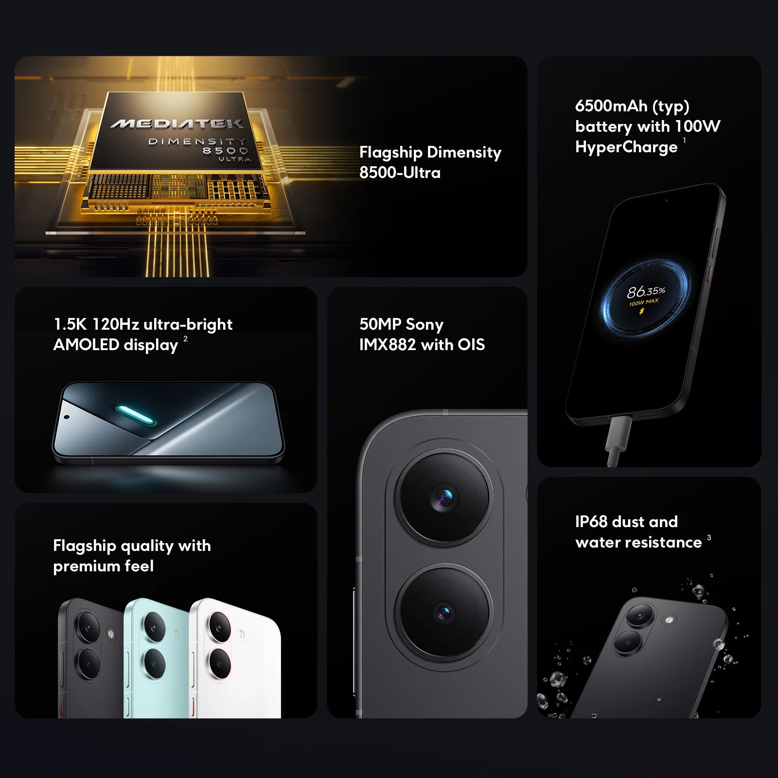POCO X8 Pro Smartphone Global Version Dimensity 8500-Ultra 6.59" 1.5K 120Hz AMOLED display 50MP 6500mAh 100W Charging 5G NFC